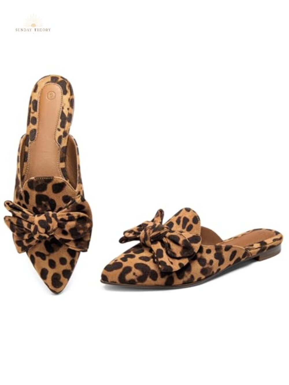 Faux Suede Pointed Toe Mules Slip On Platform Loafers Comfortable